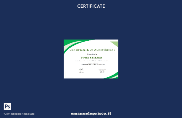 Modello di certificato di conseguimento USA in stile verificato nel modello in f